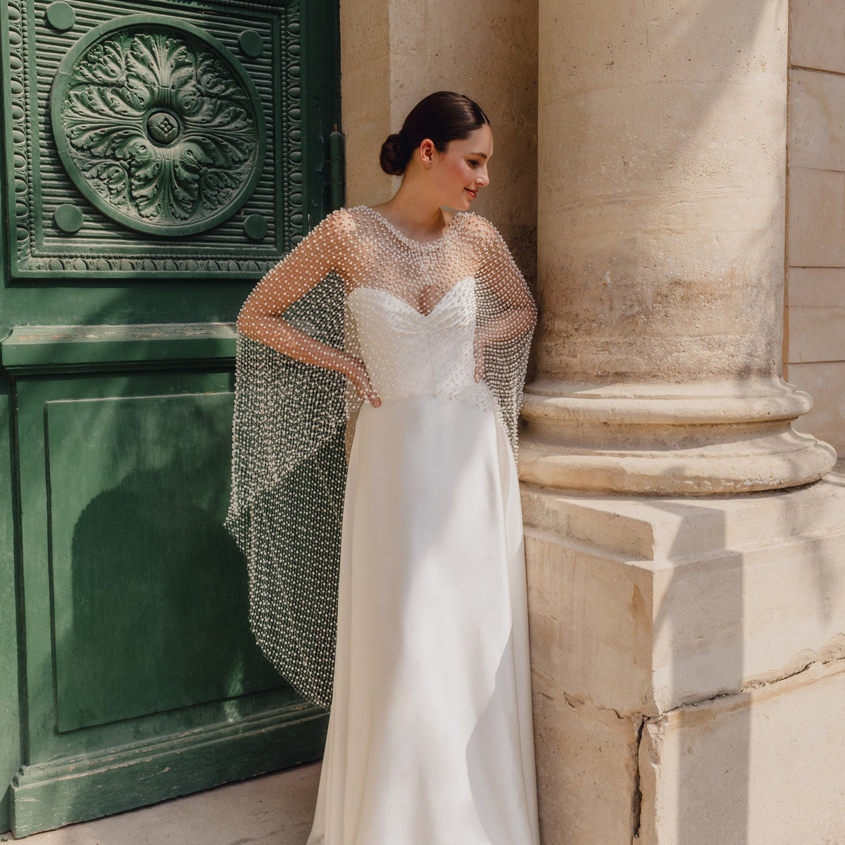 Pearl Cape A romantic bridal cape made from delicate pearl